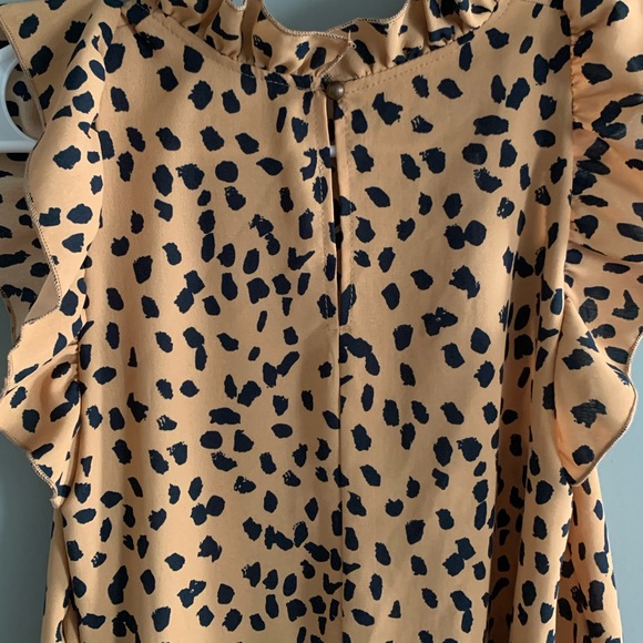 High Neck Ruffle Blouse - Picture 2 of 4